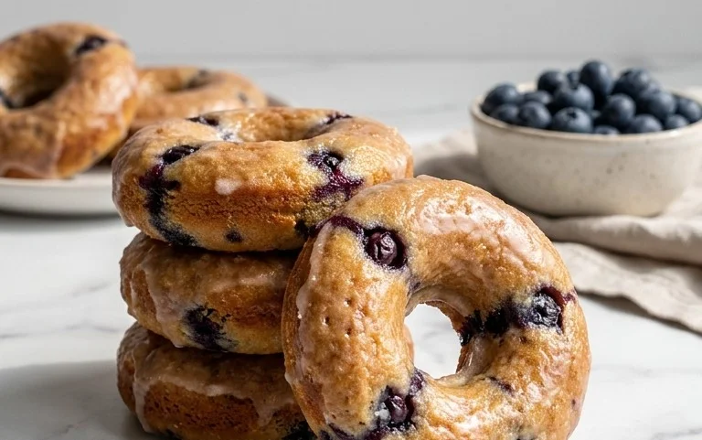 Blueberry Cake Donuts