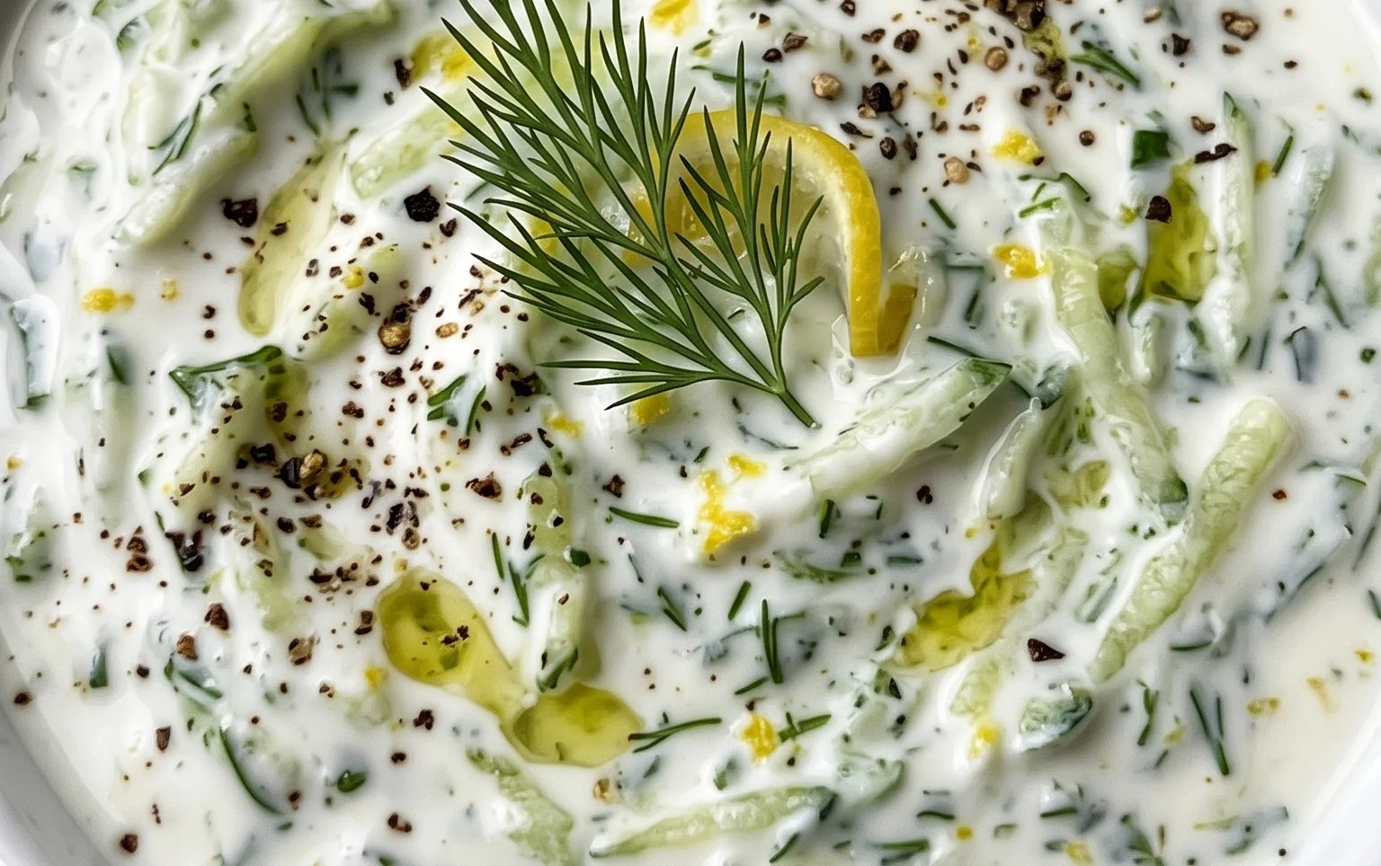 Cucumber Dip with Sour Cream and Dill