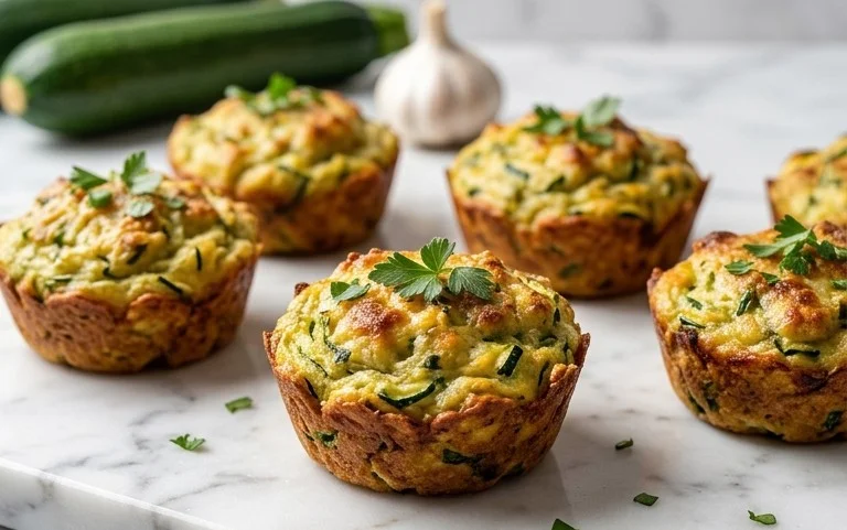 Zucchini Garlic Bites
