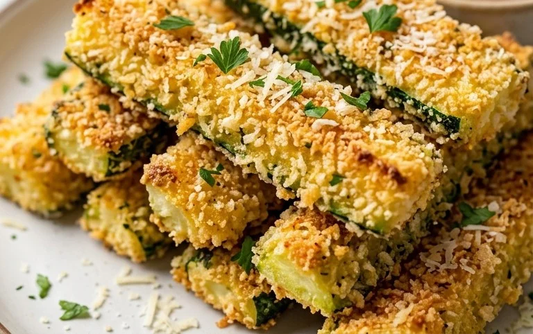 Parmesan Crusted Zucchini Sticks