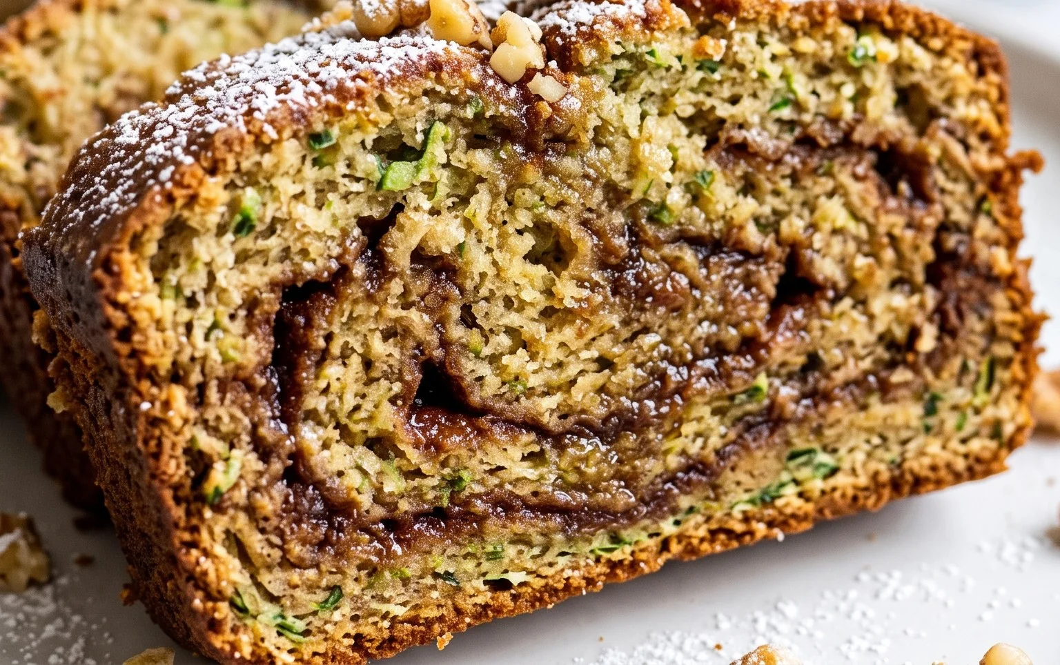 Moist and Delicious Cinnamon Swirl Zucchini Bread