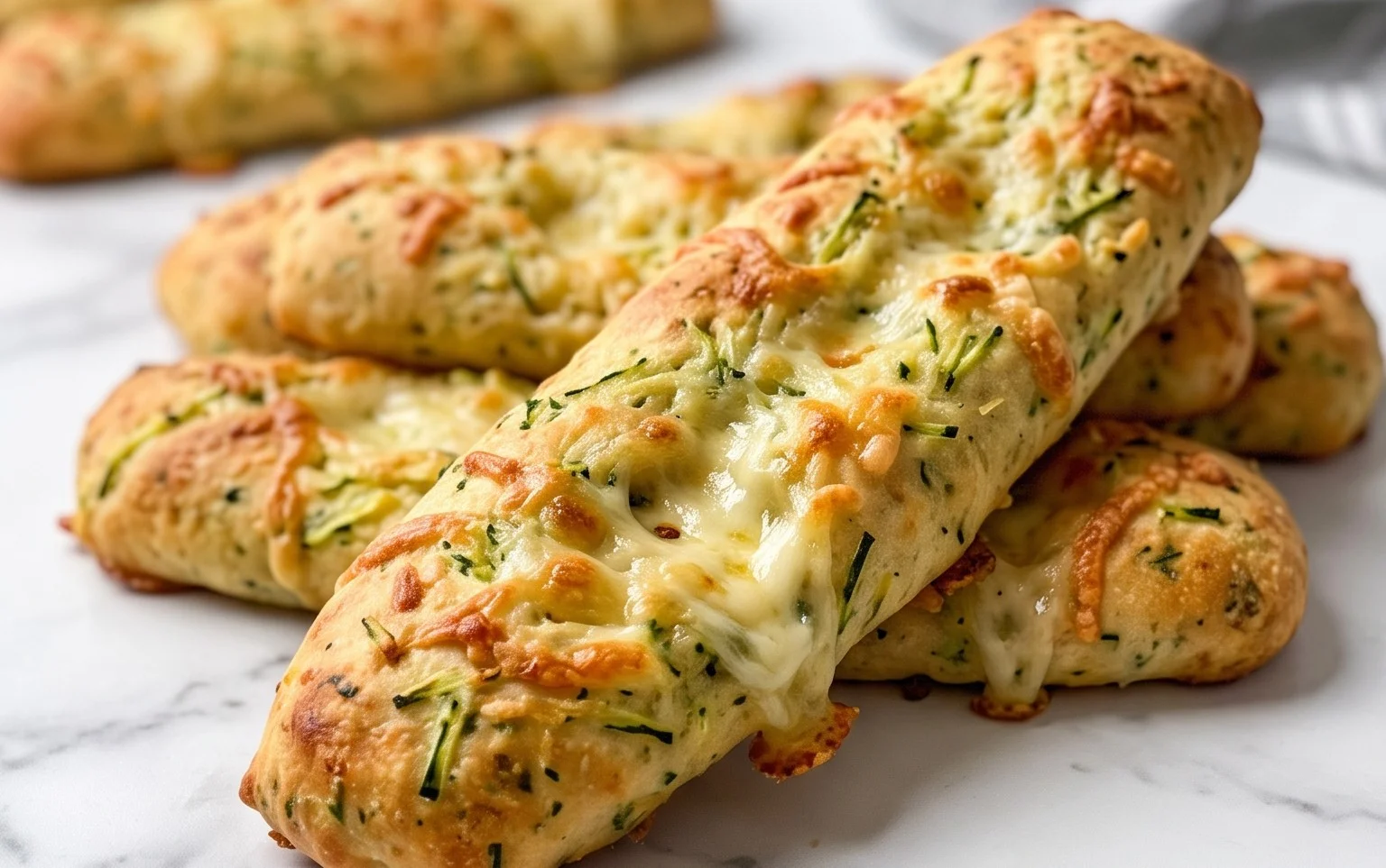 Cheesy Zucchini Breadsticks