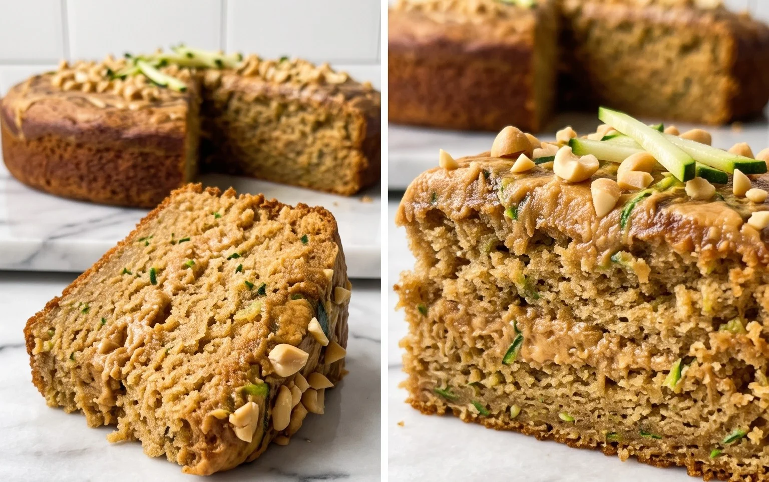 Moist Peanut Butter Zucchini Cake Recipe