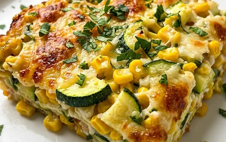 Zucchini Corn Parmesan Bake Recipe
