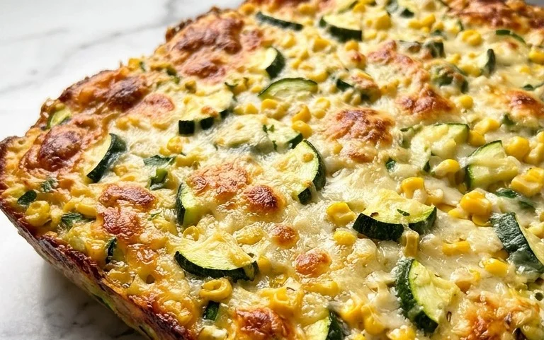 Zucchini Corn Parmesan Bake Recipe
